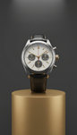 Chronographe Monarch acier massif